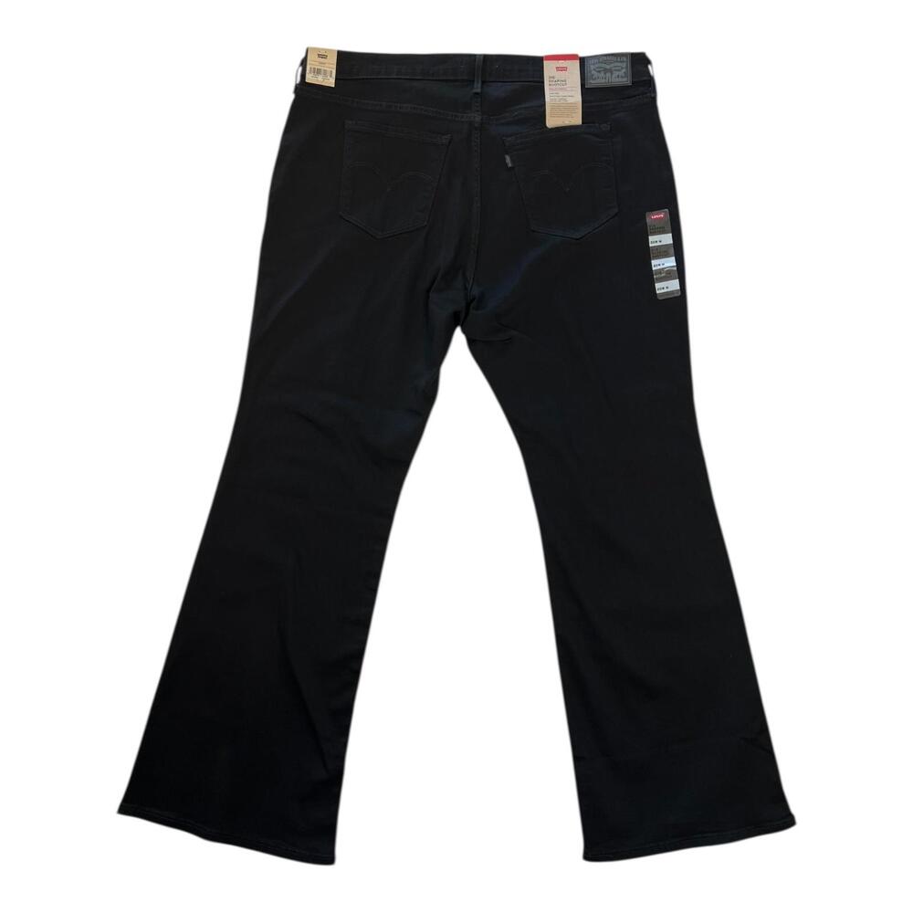Levis 315 Shaping Bootcut Jeans Womens 20W M Black Wash Mid Rise Stretch